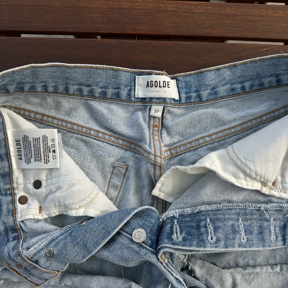agolde parker denim shorts - Picture 7 of 7